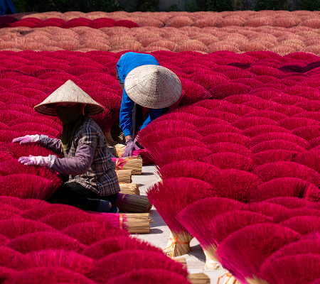 Quang {hu Cau Villag Hanoi Vietnam, Quang Phu Cau Incense Village